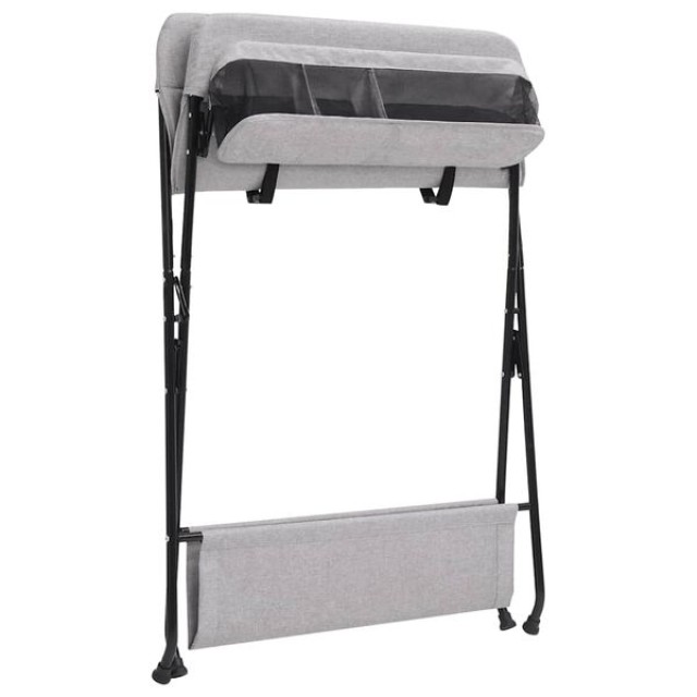 vidaXL Αλλαξιέρα Μωρού Ανοιχτό Γκρι Σιδερένια 10265