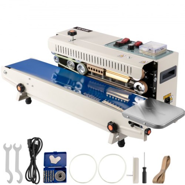 Συνεχής Σφραγιστική Μηχανή VEVOR FR900 220V/50Hz με Ψηφιακό Έλεγχο Θερμοκρασίας  JTFKJOC54220VFGM4V2