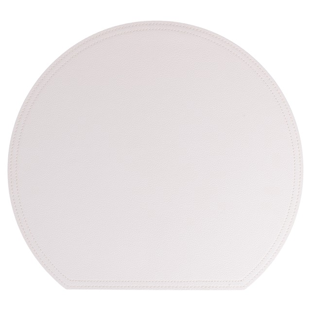 Villa dEste Home Σετ 6 τμχ Διπλής Όψης Στρογγυλή Τραπεζομάντηλο 365x33 cm από PVC Horeca Λευκό 5921702