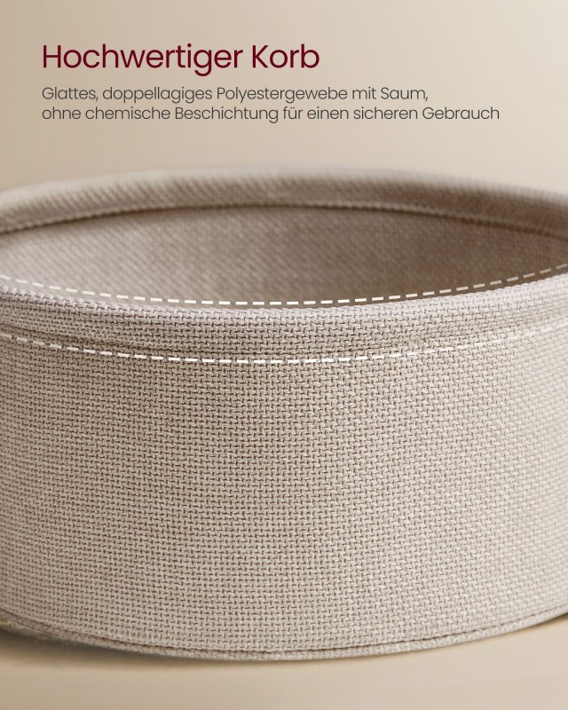 Τραπέζι VASAGLE LET228W02 με Καλάθι & Ρεύμα