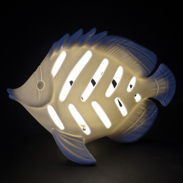 Villa dEste Home Διακοσμητικό Κεραμικό Ψάρι Ocean 73x105x8 cm 5922938