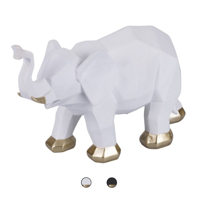 Galileo Διακοσμητικός ελέφαντας Elepunk από πολυρεζίνη 27,8x10,7x19 cm Sibilla 5919415 Τυχαία Επιλογή Χρωμάτων