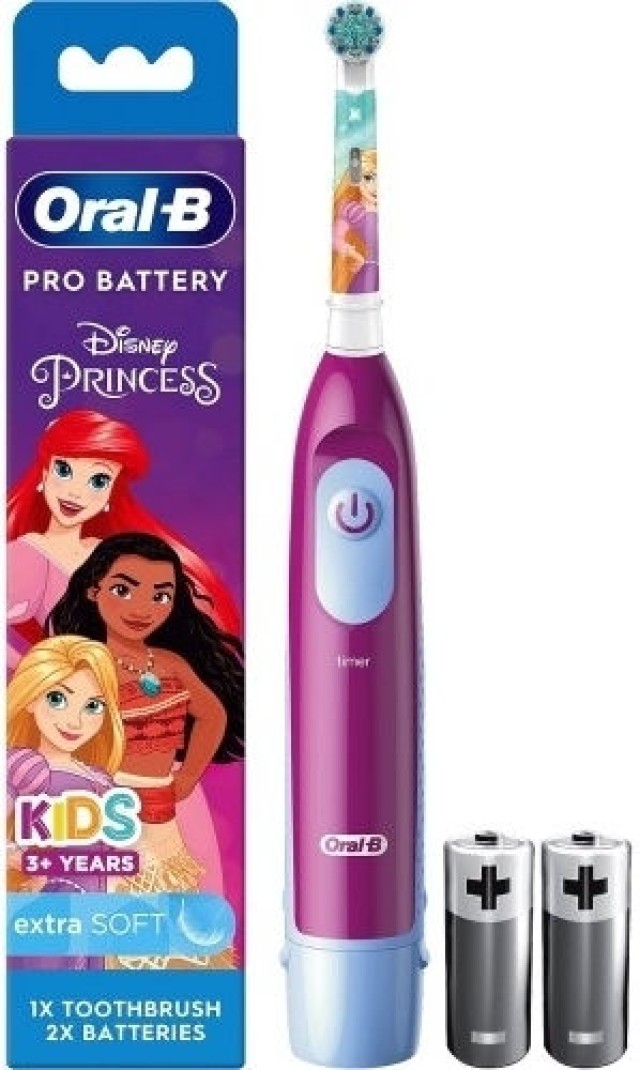 Oral-B Πριγκιπική Ηλεκτρική Οδοντόβουρτσα για Παιδιά 5+ Ετών - Μαγευτικό Μπλε 4210201293873-Princess