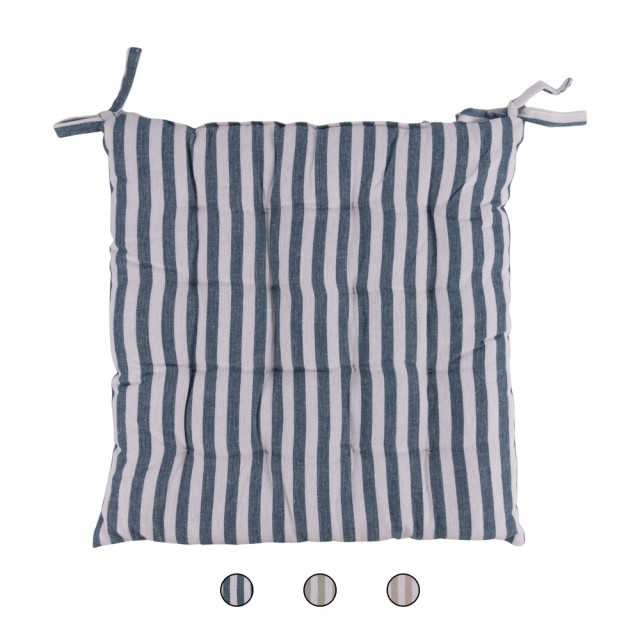 Galileo Μαξιλάρι καρέκλας 40x40 cm από πολυκοτόνιο με δεσίματα Sibilla 5921682 Τυχαία Επιλογή Χρωμάτων