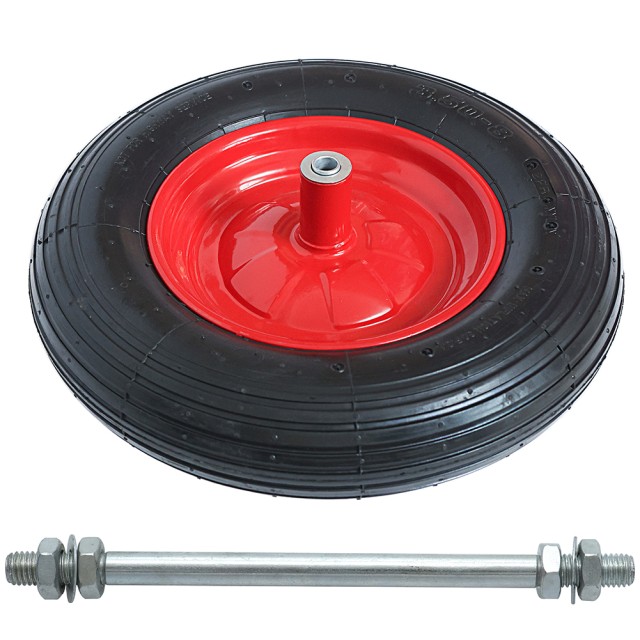 BAKAJI  Πνευματικός τροχός για καρότσι 38cm Καουτσούκ 3.50-8 Μοντέλο Vespa Μέγιστο βάρος 180kg  02839113