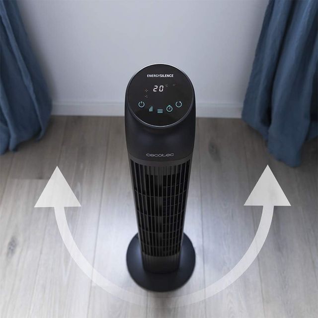 Ανεμιστήρας Πύργος EnergySilence 8050 SkyLine Smart – 45W με Τηλεχειριστήριο, LED Οθόνη & Χρονοδιακόπτη Μαύρο CEC-05971 Cecotec
