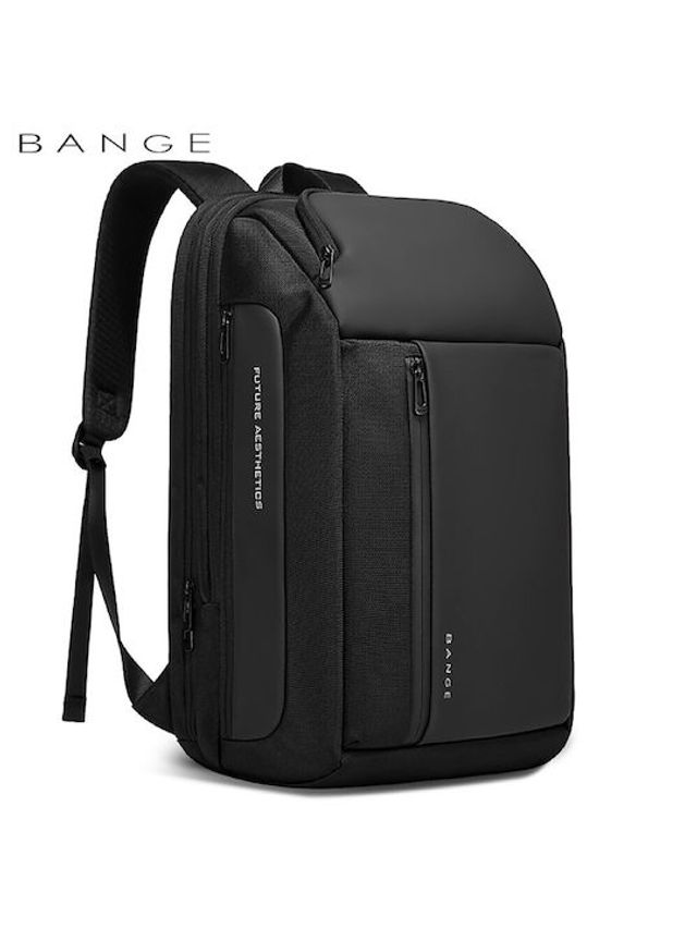 BANGE Αδιάβροχη Τσάντα Πλάτης Laptop 15.6 με Θύρα USB - Μαύρη 7663-Black