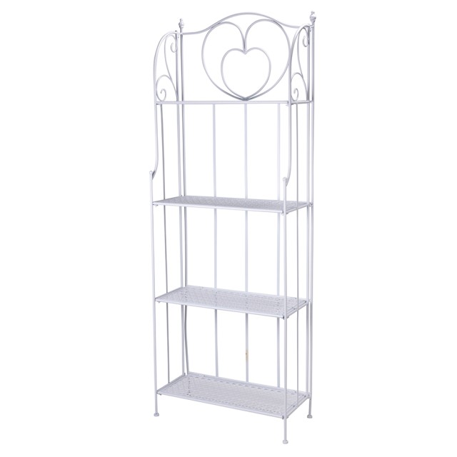 Galileo Ραφιέρα 4 επιπέδων αναδιπλούμενη σε μέταλλο 605x28xΥ167 cm λευκό Est 5910637