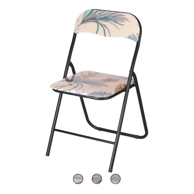 Galileo Πτυσσόμενη καρέκλα αναδιπλούμενη και εξοικονόμησης χώρου με λουλουδάτο μοτίβο Botanico Sibilla 5914277 Τυχαία Επιλογή Χρωμάτων