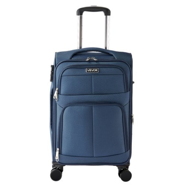 VEVOR Μπλε Επεκτάσιμη Βαλίτσα με Ρόδες 51cm BYKSTXBYLS20PROXL001V0