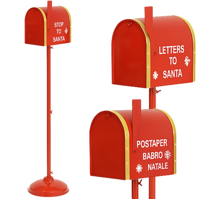 BAKAJI Ταχυδρομικό Κουτί για Γράμμα στον Άγιο Βασίλη, Χριστουγεννιάτικο Στολίδι, Διαθέσιμο σε Διάφορα Χρώματα 02001573