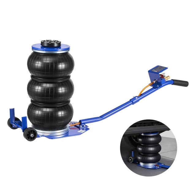 VEVOR Αερόσακος Ανύψωσης 3 Τόνων με Τριπλή Σακούλα και Έξι Άξονες από Ατσάλι, Ανύψωση έως 450mm, Γρήγορη Ανύψωση 1-6 δευτερόλεπτα με Μακρύ Χειρολαβή & Ελαστικό Μαξιλαράκι για Επισκευές Αυτοκινήτων, SUV και Φορτηγά QNQJDLSDBS3T1SFGB001V0