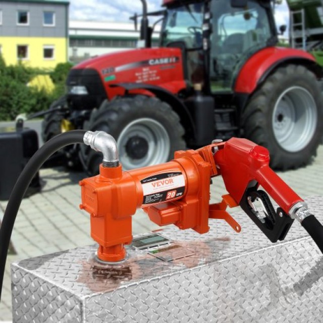 VEVOR Αντλία Μεταφοράς Καυσίμου 12V DC 20 GPM με Αυτόματο Ακροφύσιο F12V14HP21GPM1XXCV9