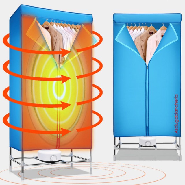 BAKAJI Ντουλάπα-Στεγνωτήριο Ηλεκτρική Στεγνωτική Ράγα Ισχύος 1200W 02052829