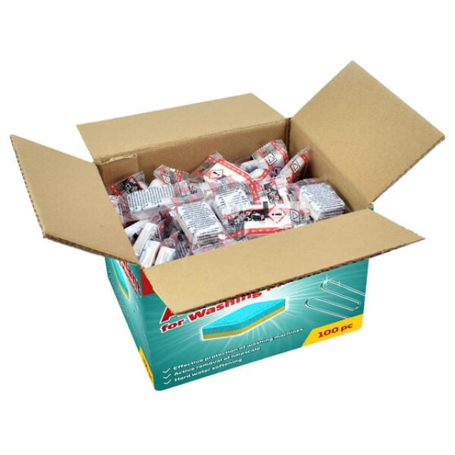 vidaXL Ταμπλέτες Απορ.Πλυντηρίου Ρούχων 100τεμ Αποτροπή Αλάτων/Βρομιάς 51651