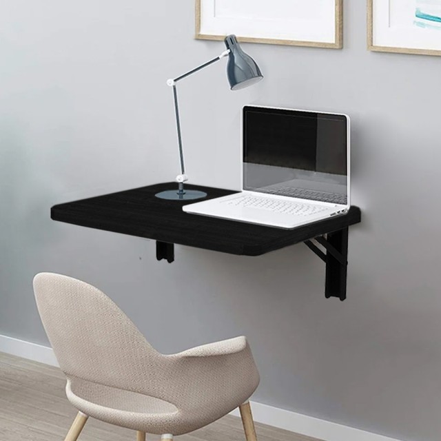 Shally Dogan  Πτυσσόμενο Τραπέζι Τοίχου Μαύρο Εξοικονόμησης Χώρου 60x40cm  02841609