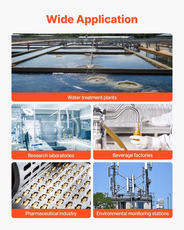 VEVOR Φορητό Νεφελόμετρο 0–1000 NTU Συμβατό με ISO 7027 BXSZDJHG0100JMZ4J001V9