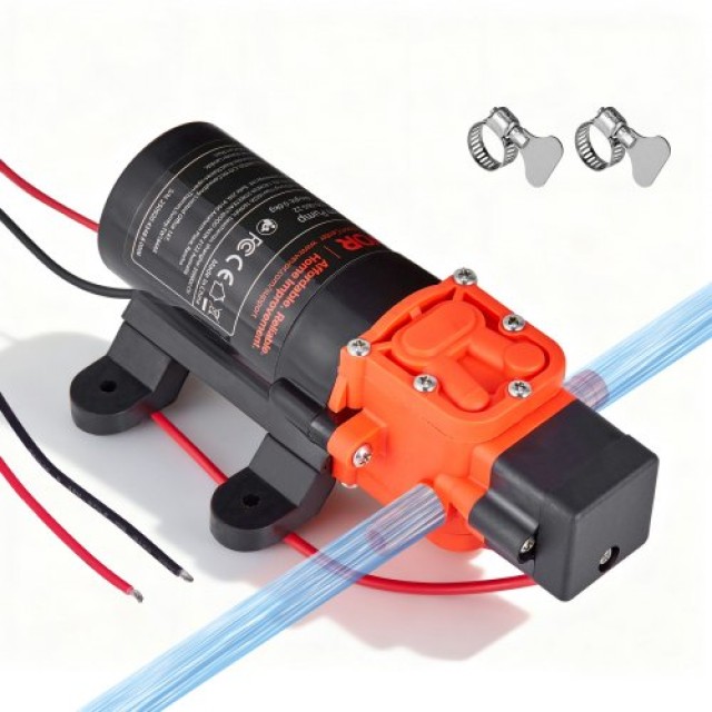 VEVOR Αντλία Νερού 12V DC 1.2 GPM, Αυτοαναρρόφησης, 80 PSI, Αθόρυβη Λειτουργία για Ρεβ, Καραβάνι, Ναυτιλία, Κηπουρική DDGMSBMNX12V9N79Y001V9