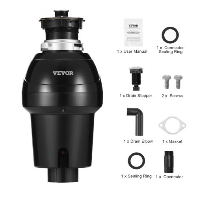 VEVOR  Απορριμματοφάγος 1 HP 3960 RPM EZ Connect  GDLJCLQ1HPZLCUQZ7V2