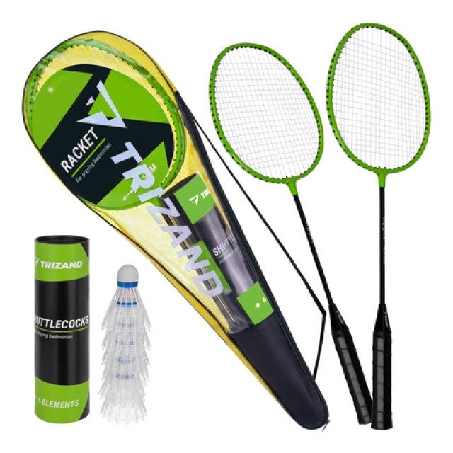 Trizand Σετ Badminton 9 Τεμαχίων με 2 Ρακέτες, 6 Φτερά και Θήκη 27680