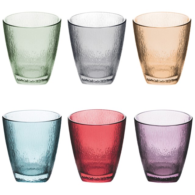 Galileo Σετ 6 ποτήρια νερού 330 ml σε γυαλί Ice Color Sibilla 5922063