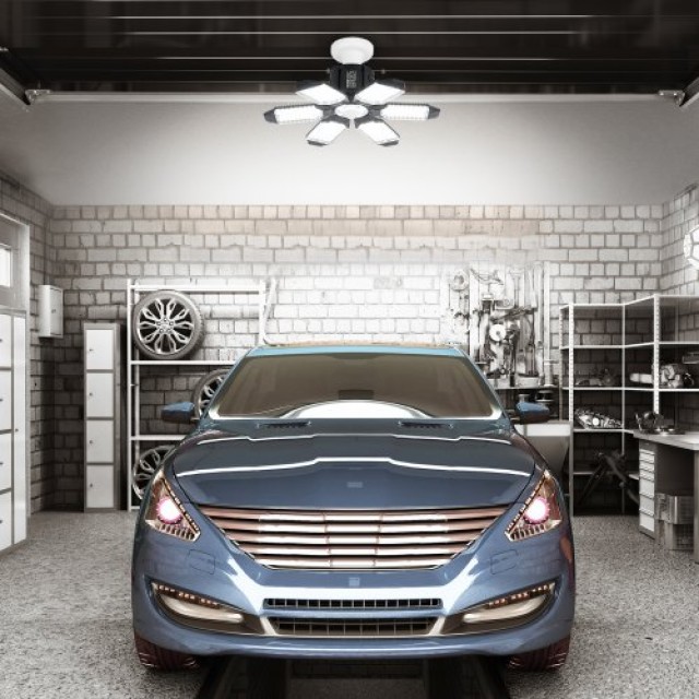 VEVOR LED Φωτιστικό Γκαράζ 15000LM, Σετ 2 Τεμαχίων, Ρυθμιζόμενο Φωτιστικό Οροφής Καταστήματος  ZDXCKDHS2J155G4HNV7