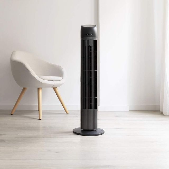 Ανεμιστήρας Πύργος EnergySilence 8050 SkyLine Smart – 45W με Τηλεχειριστήριο, LED Οθόνη & Χρονοδιακόπτη Μαύρο CEC-05971 Cecotec