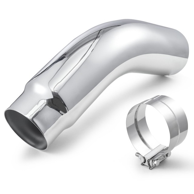 VEVOR Χρωμιωμένη Εξάτμιση με Σφιγκτήρα, 127mm Είσοδος, 152.4mm Έξοδος, 584mm Μήκος PQWGZWGRK5INWJ6MB001V0