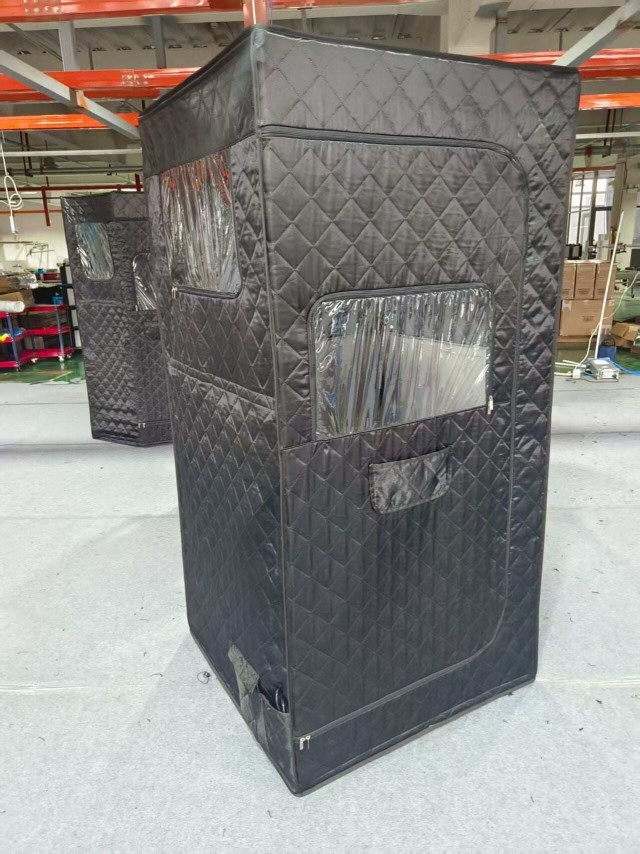 Costway Υπέρυθρη Σάουνα Σκηνή 90 x 90 x 160 cm για 1 Άτομο JV14012DE-BK