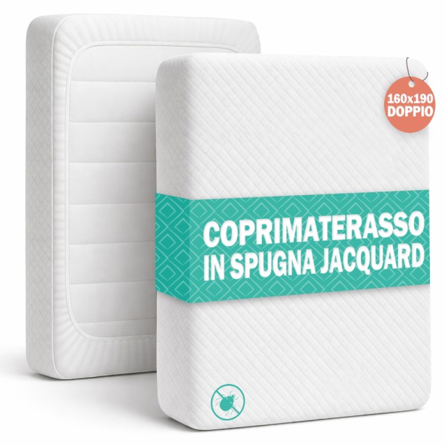 BAKAJI Ελαστικό Καλύμμα Στρώματος 160x190x27εκ Jacquard Αντιαλλεργικό 02001977
