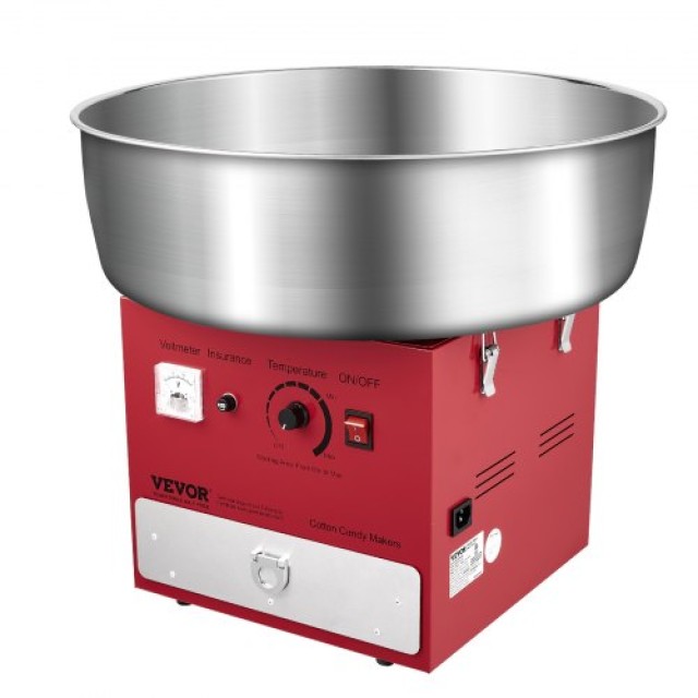 VEVOR Μηχανή Μαλλί της Γριάς 1000W για Πάρτι Κόκκινη TSDRMHTJHSWGU55MXV2