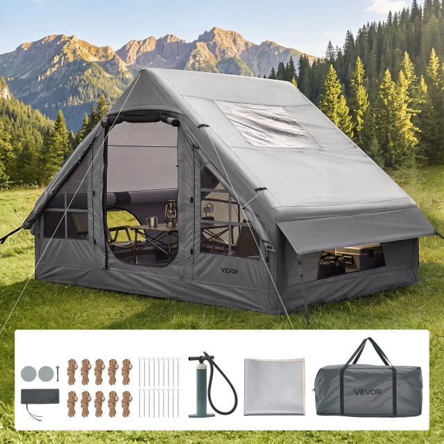 VEVOR Φουσκωτή Σκηνή Camping για 2-4 Άτομα με Αντλία CQSMGBHS6WTMB2BJJ001V0