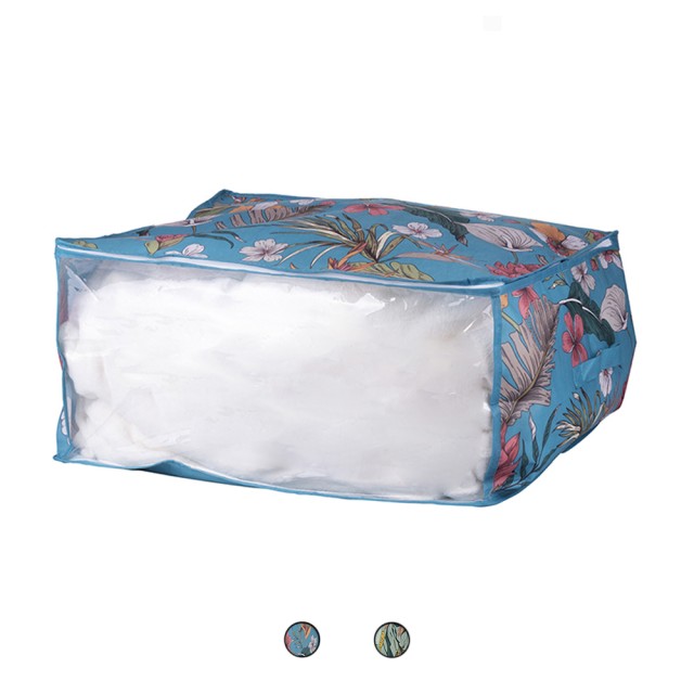 Galileo Θήκη φύλαξης με παράθυρο, διαστάσεις 60x50x30 cm, με φερμουάρ και διάφανο μπροστινό μέρος, διακοσμητικό μοτίβο λουλουδιών Botanico Sordine. 5919156 Τυχαία Επιλογή Χρωμάτων