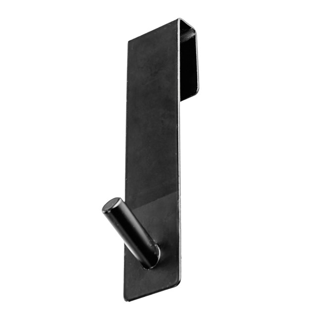 Galileo Ανοξείδωτος Γάντζος για Ντους με Λαστιχένια Βάση 32x18 cm Μαύρο Sordine 5922380