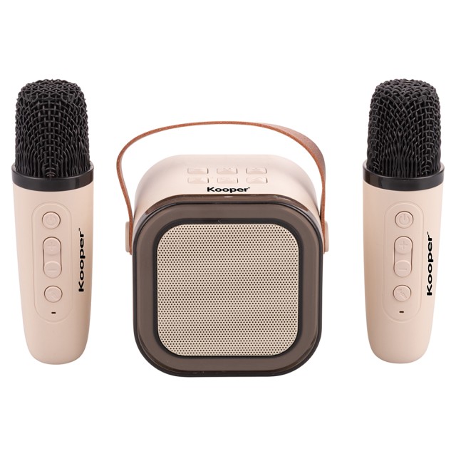 Galileo Φορητό Mini Καραόκε Ηχείο RGB με 2 Ασύρματα Μικρόφωνα Kooper 5925293