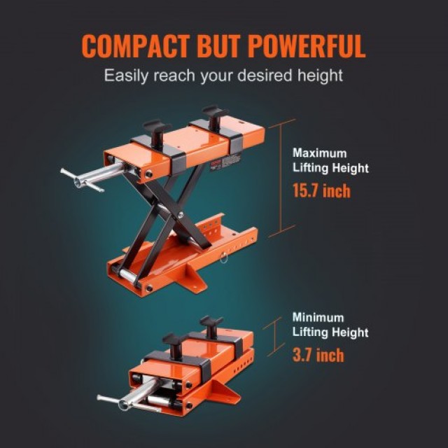 VEVOR Ανυψωτικό Μοτοσυκλέτας 1100 Lb με Σέλα για ATV & Dirt Bike  MTCSJJCSB1100PWQ4V0