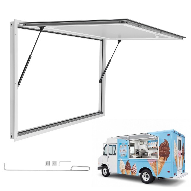 VEVOR Παράθυρο Εξυπηρέτησης για Food Truck 1220x915 mm με Αλουμινένιο Πλαίσιο και Τέντα CGDCK4836NCHKGM89001V0