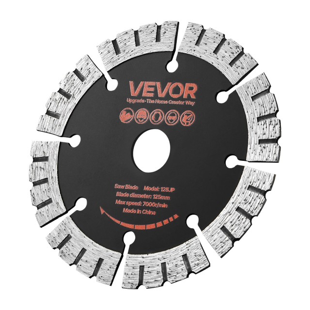 VEVOR Διαμαντόδισκοι Τοίχου 125 mm, 5 Τεμ., 20 mm Άξονας HNTJDP125MM04WUIT001V0