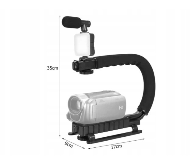 Vlogging Kit - Πλήρες Σετ Δημιουργίας Περιεχομένου Τρίποδο ,Λάμπα LED , Μικρόφωνο και Τηλεχειριστήριο 5907451365052 Verk Group