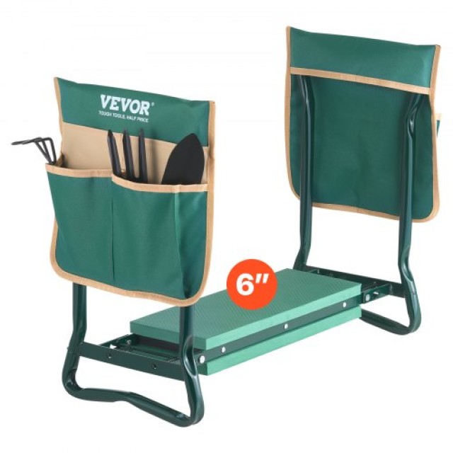 VEVOR Πτυσσόμενο Σκαμπό Κήπου με Γονυκλισία 6 330lbs Χωρητικότητα 6YCGDJKZDK2GGCLRN001V0