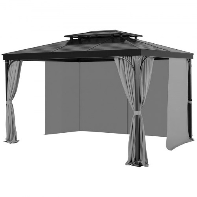 VEVOR Γκρι Αδιάβροχες Κουρτίνες Κιόσκι 10 x 10 x 6.7 SMLTCL10FT10N4V25V0
