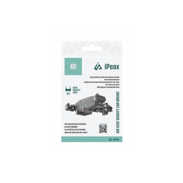 iPEAX Βάση Στήριξης Αυτοκινήτου X01 Μαύρη 8595217492202