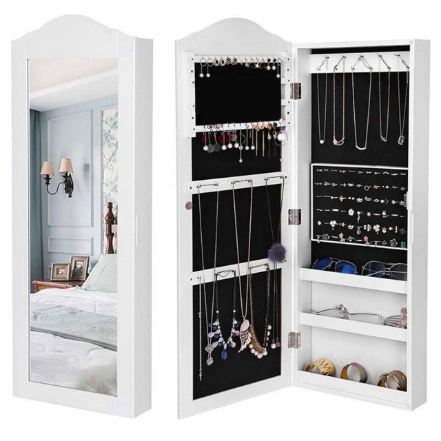 BAKAJI Κοσμηματοθήκη Καθρέφτης Τοίχου 96x35εκ 02833096