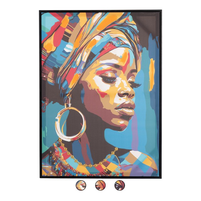 Galileo Καμβάς με κορνίζα 50x70 εκ. Etnic Sibilla 5920427 Τυχαία Επιλογή Χρωμάτων