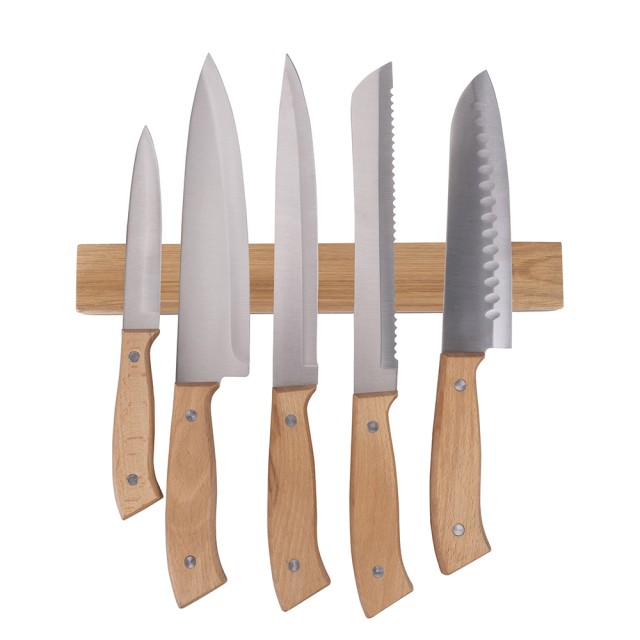 Galileo Μαγνητική ράβδος για μαχαίρια από ξύλο ακακίας 30x5x22 cm SChef 5917021