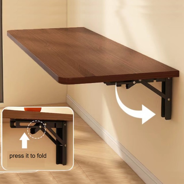 Shally Dogan  Πτυσσόμενο Τραπέζι Τοίχου Γραφείο Καρυδιάς Εξοικονόμησης Χώρου 60x40cm  02841608