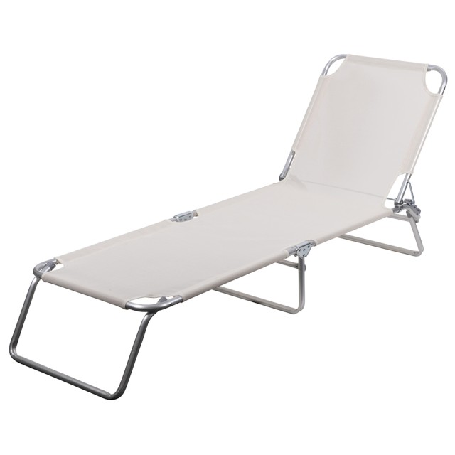 Galileo Πτυσσόμενο κρεβάτι παραλίας από αλουμίνιο με ανακλινόμενη πλάτη Viareggio Est 5901744 Τυχαία Επιλογή Χρωμάτων