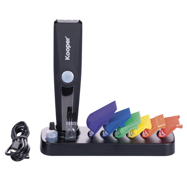 Kooper Ξυράφι για γένια και μαλλιά με 6 προσαρμογείς λεπίδας από ABS και ανοξείδωτο ατσάλι βάση στήριξης Kooper 5919915