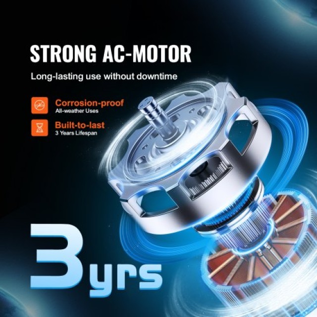 VEVOR 102mm Ενσωματωμένος Ανεμιστήρας Αγωγού με Ρυθμιζόμενη Ταχύτητα XLGDFJYCHSAC41HSYV2