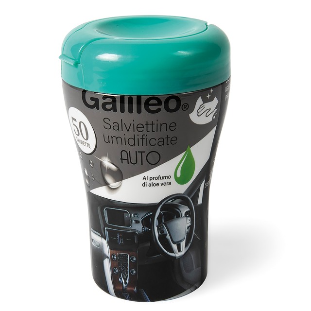 Galileo 50 Αρωματικές Υγρά Μαντηλάκια Καθαρισμού Αυτοκινήτου με Άρωμα Αλόη Βέρα 2196384